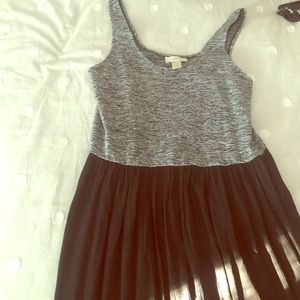 Loft gray summer dress
